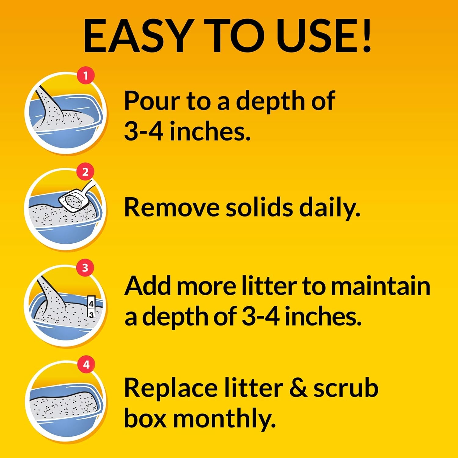 Purina  Clumping Cat Litter, Tidy Max 4 in 1 Strength Multi Cat Litter - 38 Lb. Box